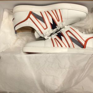 Christian Louboutin Vida Viva White Leather Trainers